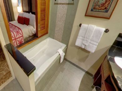 Bathroom with tub