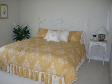 Guest bedroom with king bed