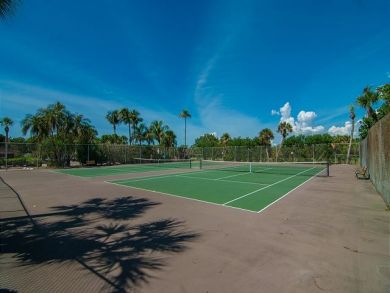 Tennis courts on property