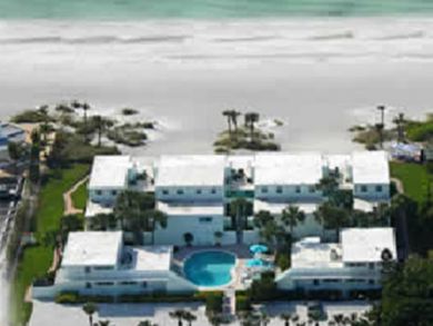 Aerial view of condo complex