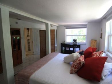 Master bedroom with king bed