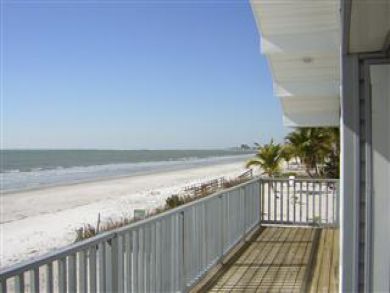 Gulf front deck Gulf front deck