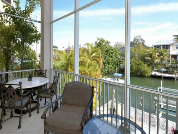 Siesta Key Three Bedroom Luxury Rental Home with Canal View