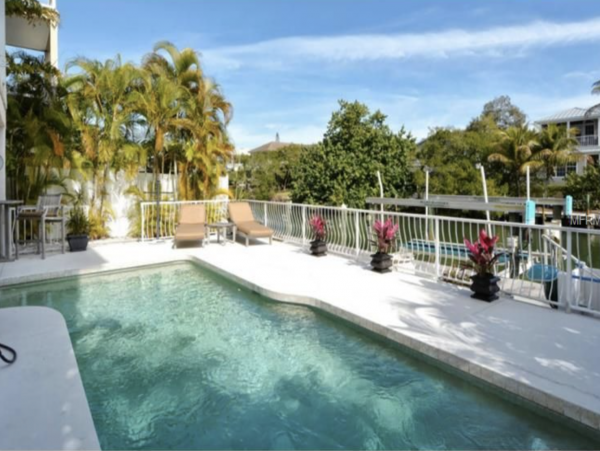 Siesta Key Three Bedroom Luxury Rental Home with Canal View