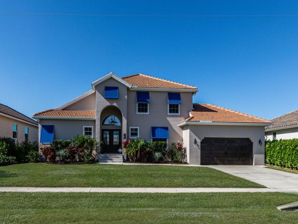 Marco Island Four Bedroom Waterfront Pool Home Walk to Beach
