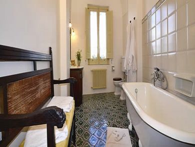 Bathroom with separate tub