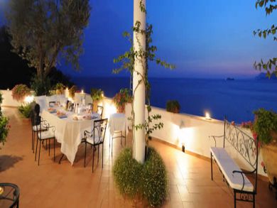Hidden romantic terrace