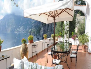 Dining outside area