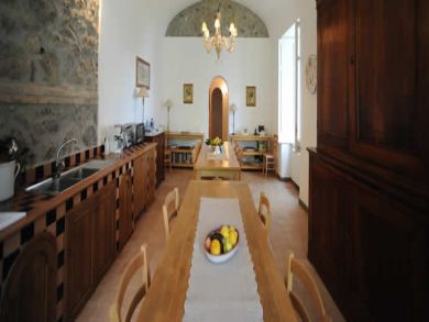 Kitchen and dining area
