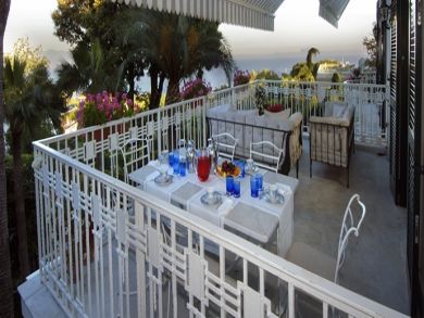Outdoor dining area