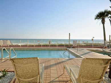 Beachside pool