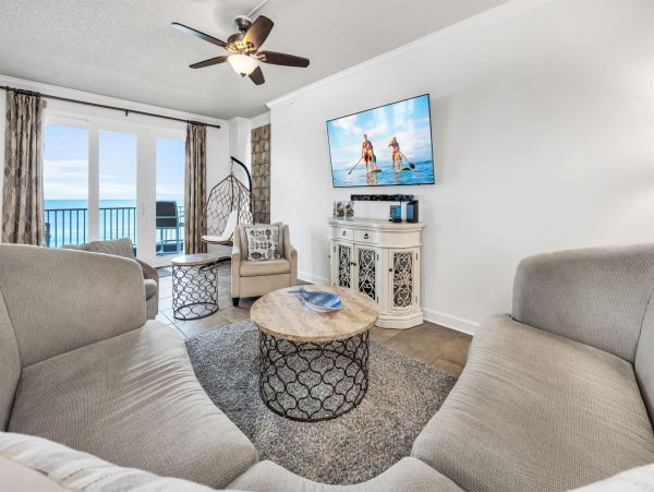 Spacious 5-Bedroom Beachfront Condo with Gulf Views and Luxury Amenities