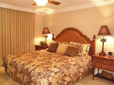 Master bedroom with king bed