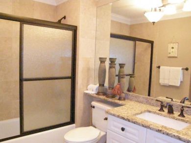 Bathroom with shower in tub