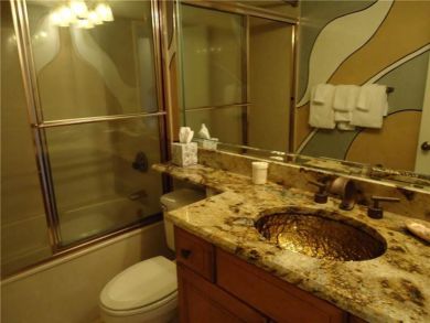 Bathroom with shower in tub