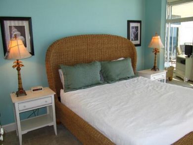Master bedroom with king bed