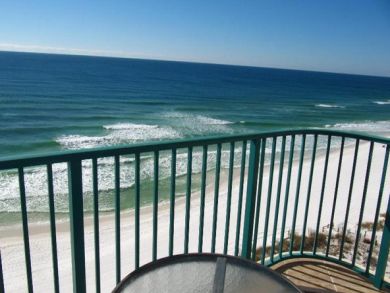 Balcony with beach view