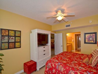 Flat screen in master bedroom