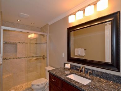 Bathroom with walk-in shower