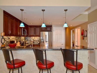 Breakfast bar seats three