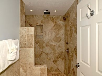 Master bathroom with walk-in shower