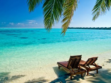 Sun Loungers at the Beach