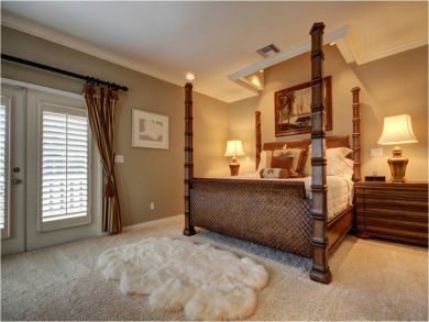 Master bedroom with king bed