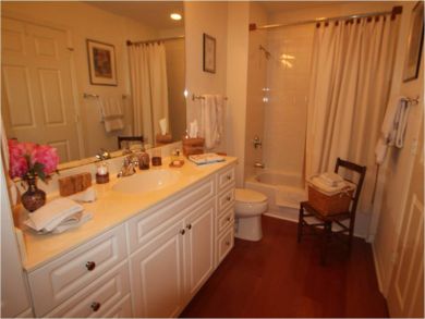 Master bathroom with tub Master bathroom with tub