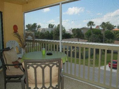Balcony with table set Balcony with table set