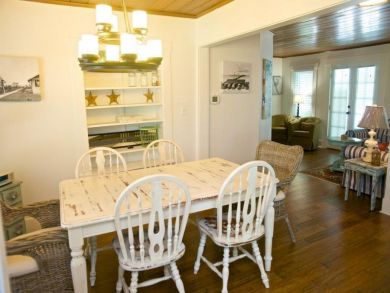 Dining area seats four