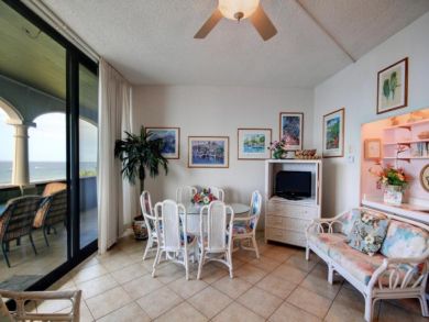 Dining area seats six