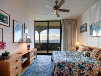 Beach view from bedroom