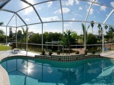 Caged pool Caged pool