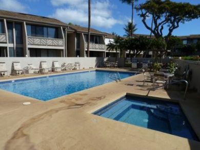 Poolside lounging chairs