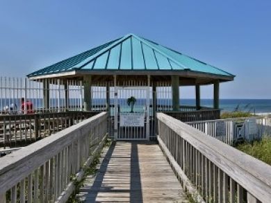 Beach access gazebo