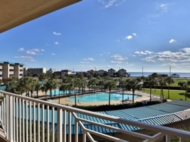 Gulf & pool view from balcony