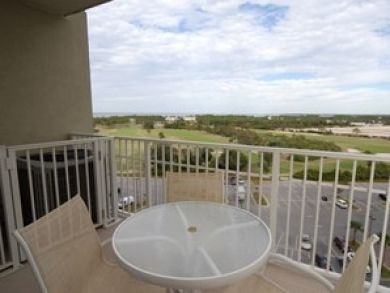 Balcony with table set Balcony with table set