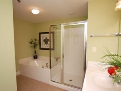 Bathroom with tub & walk-in shower Bathroom with tub & walk-in shower