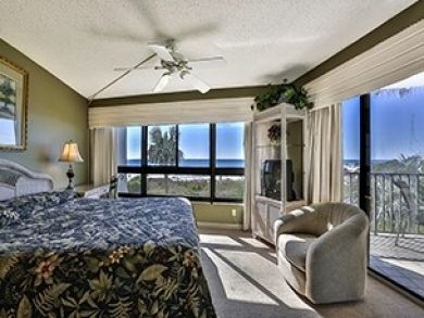 Master bedroom with king bed