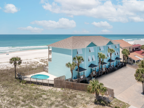 Gulf Front Town home on Panama City Beach Sleeps 14