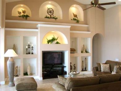 Flat screen TV in living area