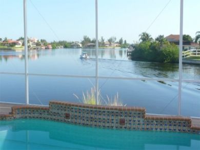 Lakeside swimming pool