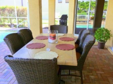 Outdoor dining area