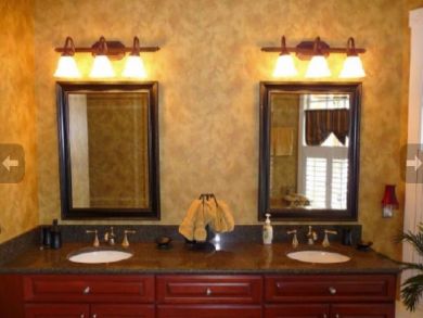 Bathroom with dual vanity