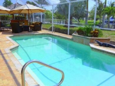 Canalside swimming pool
