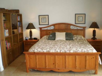 Master bedroom with king bed