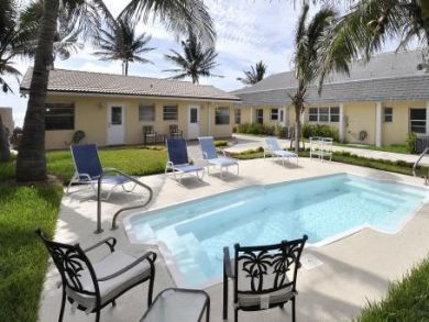 Poolside sun loungers