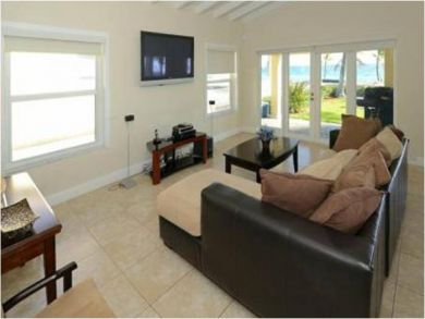 Family room with flat screen TV