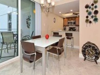 Dining area seats four Dining area seats four