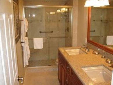 Bathroom with walk-in shower